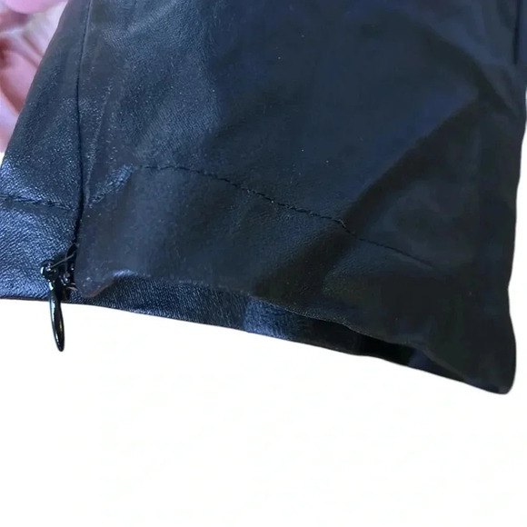 Princess Polly faux leather pants,women size 8, black,zipper,stretchy,party,goth - Picture 8 of 15